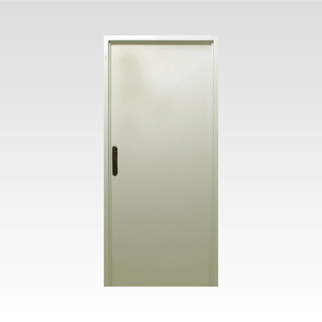 Pta. en doble chapa n18. Ciega, lisa, acustica y termica.